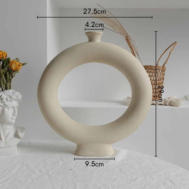 Simplicity Ceramic Vase for Dry Flower Arrangement & Decor
