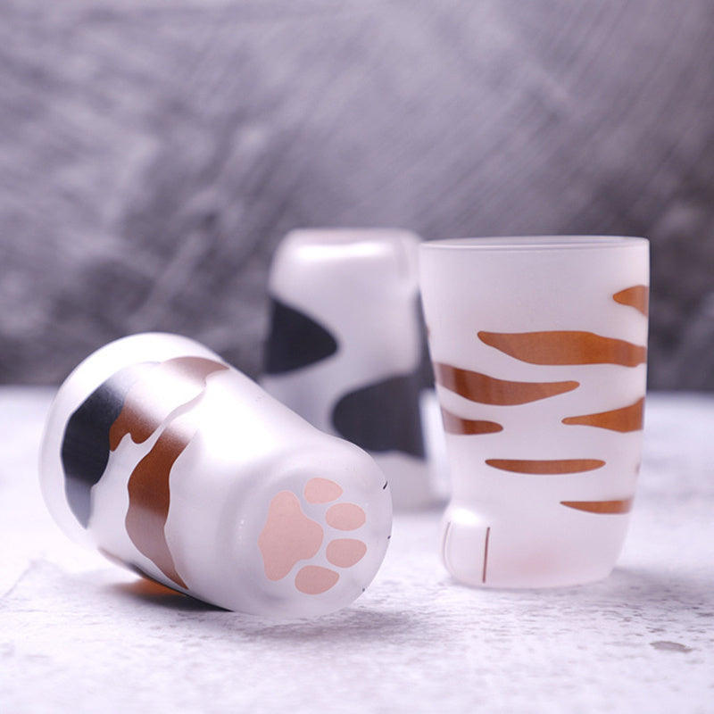 Cute Cat & Tiger Paws Porcelain Mug – Office Coffee & Breakfast Cup