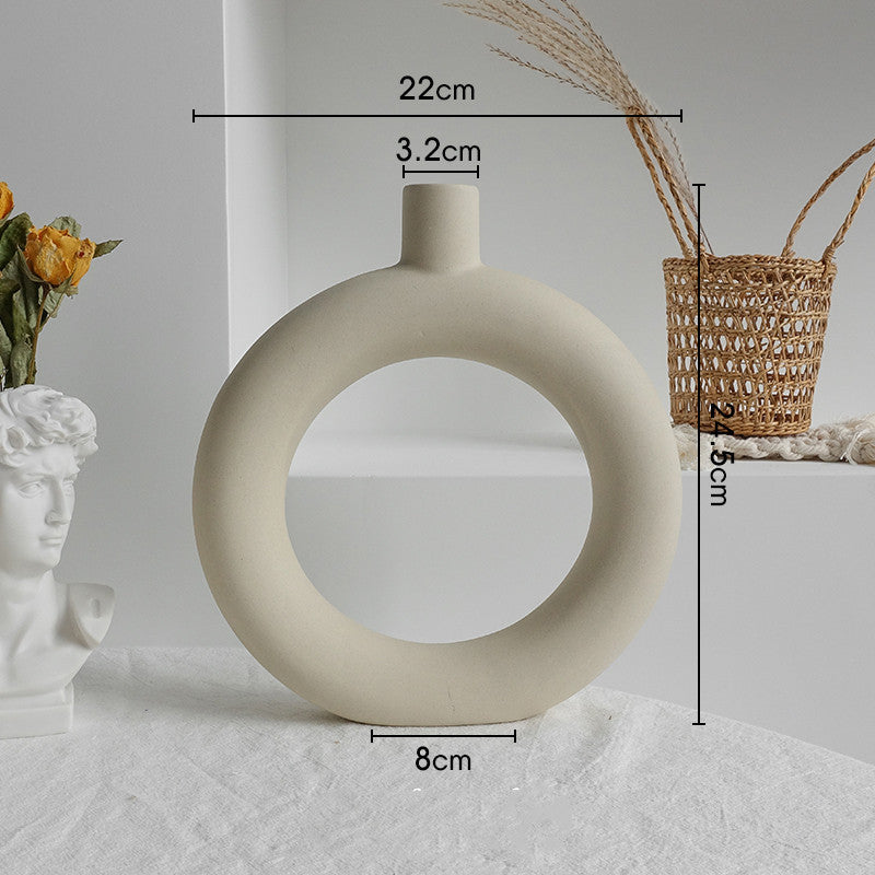 Simplicity Ceramic Vase for Dry Flower Arrangement & Decor
