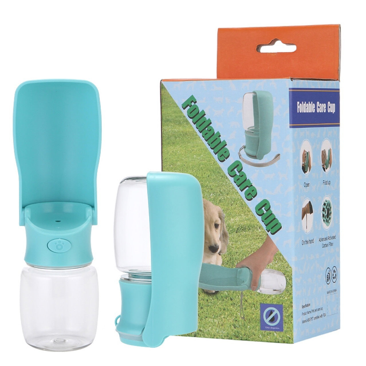 Foldable Dog Water Bottle – Portable, Leak-Proof Pet Water Dispenser