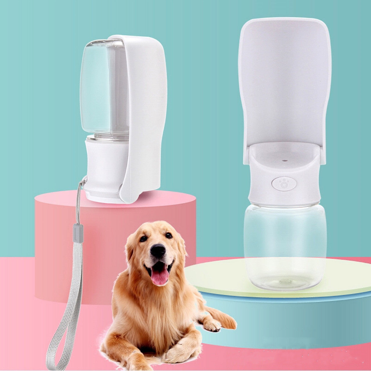 Foldable Dog Water Bottle – Portable, Leak-Proof Pet Water Dispenser